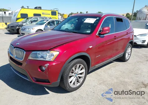 2013 BMW X3 xDrive28I from USA, damaged, VIN 5UXWX9C52D0D03662